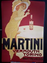 Martini Vermouth Torino Vintage Advertising Art Print 