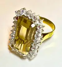 Majestic 18KT handmade unique women’s ring,Certified 
