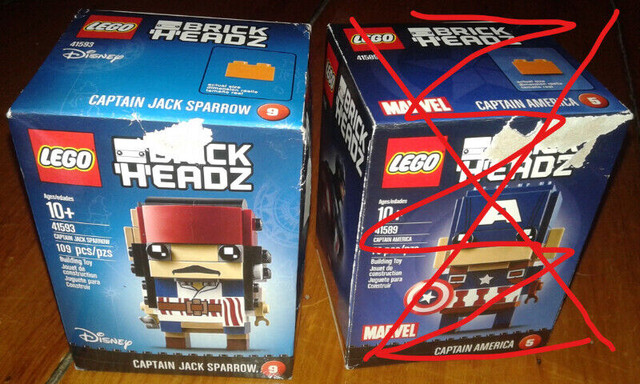 lego 41593 75109 star wars Obi-Wan , Jack Sparrow  BrickHeadz dans Jouets et jeux  à Ouest de l’Île - Image 2