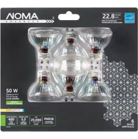 NOMA PAR16 GU10 Base Dimmable LED Flood Light Bulbs, 400 Lumens,