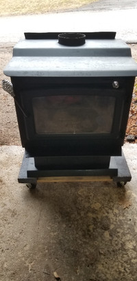 Century wood stove and chimney system for sale