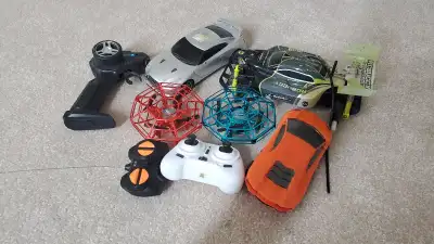 Great for someone who loves tinkering. None of the RC toys function since they are either missing ba...