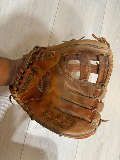 Wilson Optima Silver leather Softball Glove, View more