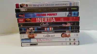20 DVD Movies Lot Sale. -Runaway bride. -The book of eve. -Blue Crush. -Harvard man. -27 dresses. -R...