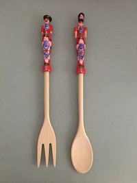 Cuillère et Fourchette en Bois (Neuf) - Wooden Spoon Fork