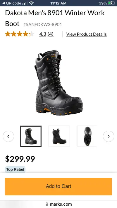 NEW DAKOTA WORKPRO SERIES CSA WORKBOOTS, View more