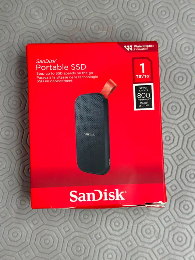 SanDisk 1TB Portable SSD USB 3.2 - New Sealed