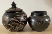 2 Beautiful Handcrafted Bowls (Mexico & Dominican Republic)
