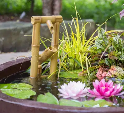 Aquascape Shishi-Odoshi Poly-Resin Deer Scarer Bamboo Fountain, View more