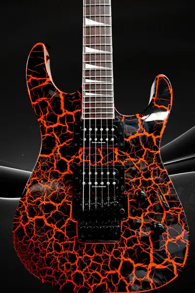 Jackson Soloist SLX Crackle Electric Guitar Orange Crackle, View more