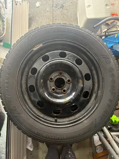 Set of Goodyear Winter Command tires on rims and balanced. Only 3000 kms still like new. Came off of...