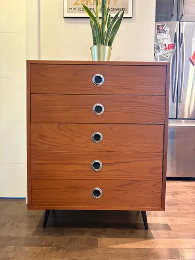 MCM Teak Tallboy Dresser, View more