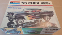 Monogram '55 Chev Street Machine 1/24 #2211 1975 Model Kit
