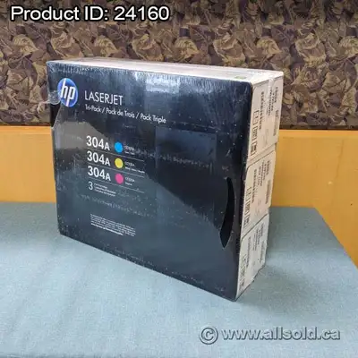 HP 304A Cyan/Magenta/Yellow LaserJet Toner Cartridge Tri-Pack, View more