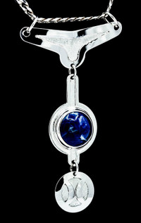 Lapis Lazuli&Sterling silver pendant ONE OF A KIND