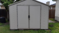 MAINTENANCE FREE STORAGE SHED- 10ft x 8ft in very nice condition