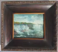 Tableau Niagara Falls de Sally Deforge peinture sur panneau