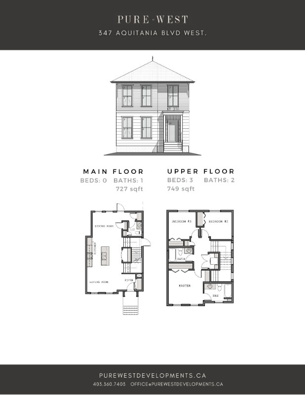 347 Aquitania Blvd W Custom twostorey home by Pure West Houses for