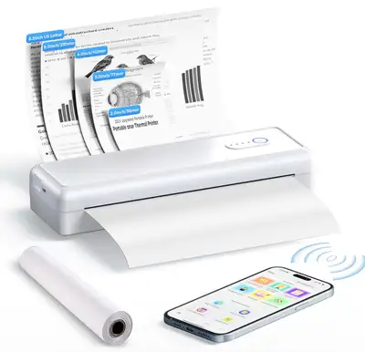 Inkless A4 Thermal Printer Bluetooth For iOS Android Laptop, View more
