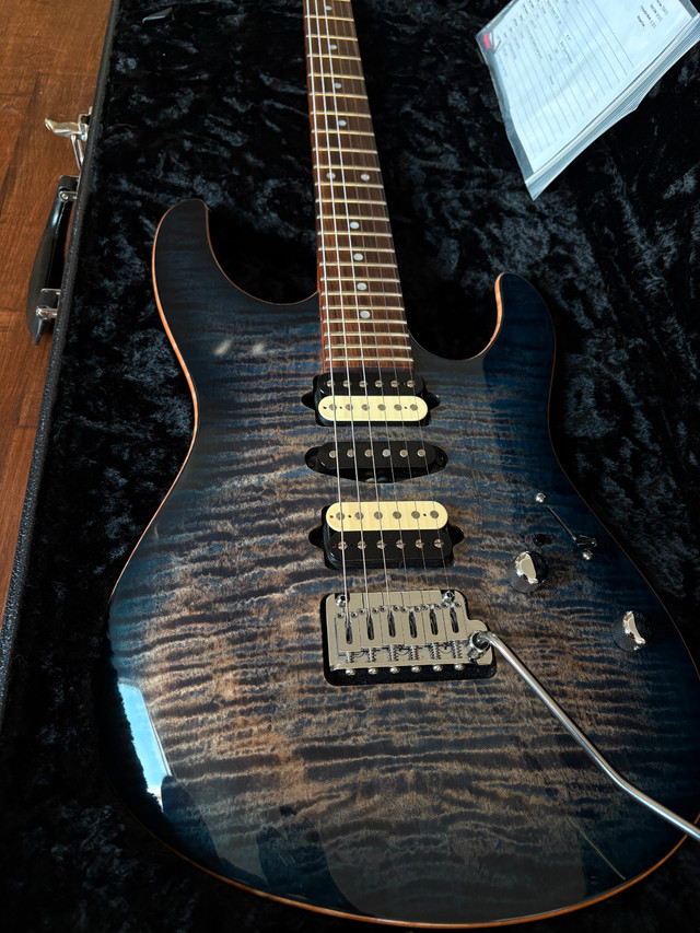 Suhr Modern Guthrie Govan Custom Trans Whale Blue Burst in Guitars in Kingston - Image 2