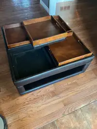 Leather Ottoman/Coffee Table