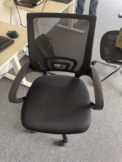Black Mid-Back Mesh Office Chair — 10 Available, View more
