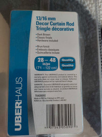 BRAND NEW Curtain Rods with Hardware
