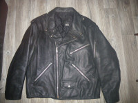 Men's vintage leather perfecto en cuir pour homme ÉTAT NEUF!!