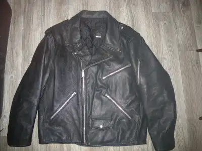 Men's vintage leather perfecto en cuir pour homme ÉTAT NEUF!!, View more