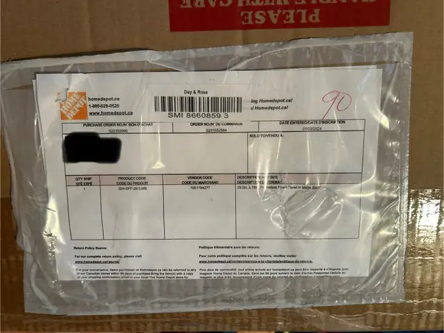 Glass Frameless Shower Door in Matte black (still in box)62863274074883123