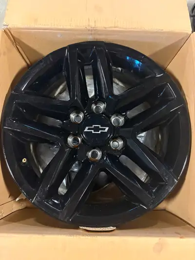 2022 Silverado Trailboss rims black 18”
