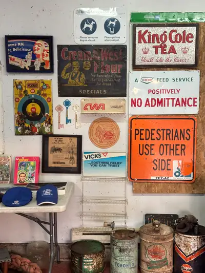 Everything on the Wall Total of 11 pieces , King Cole Tea (Heavy Cardboard ) 1940's Cream of the Wes...