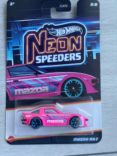 Hot wheels Neon Speeders Mazda RX7 RX-7 PInk, View more
