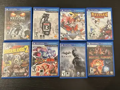 Lot of 8 PS Vita games for sale, View more