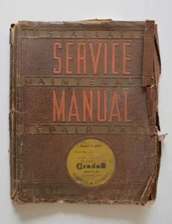 GRADALL Crane M-2460 Service manual 1940s, View more