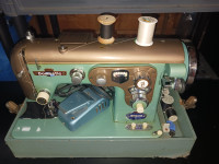 Antique Domestic White Zig Zig Sewing Machine