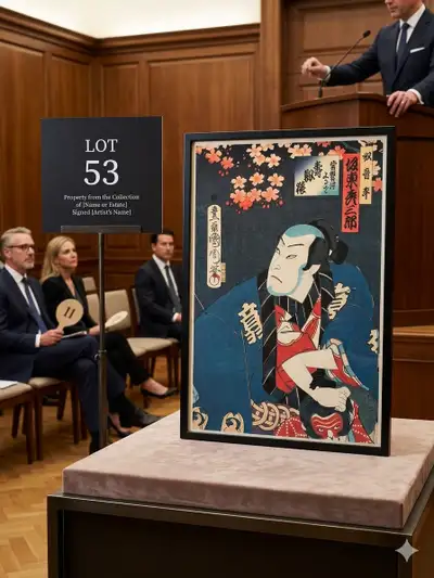 Japanese Meiji Era Woodblock Print - Toyohara Kunichika, View more
