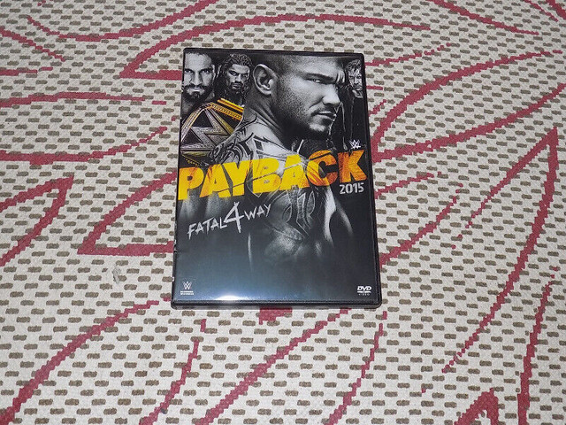 WWE PAYBACK DVD, MAY 2015 PPV, ROLLINS VS. REIGNS VS. AMBROSE in CDs, DVDs & Blu-ray in Hamilton