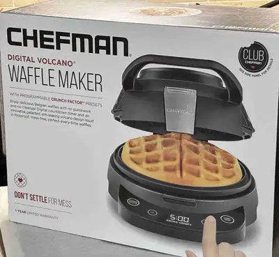 Chefman volcano Belgian waffle maker, 700W, View more