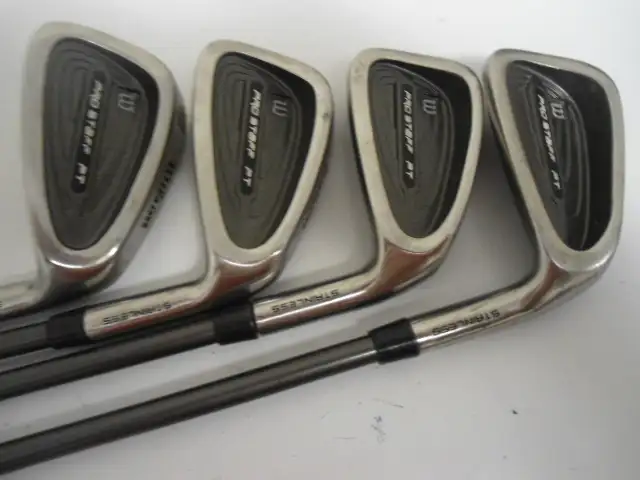 FOUR RIGHT HANDED WILSON PROSTAFF GOLF IRONS in Golf in Sudbury - Image 6