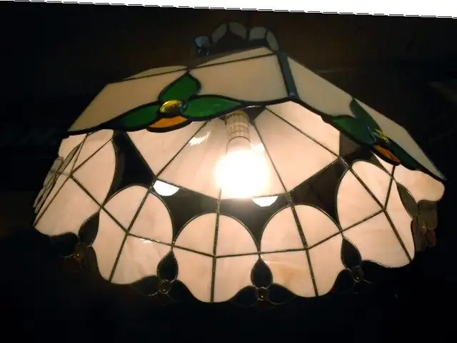 Lampe Vitraux - Abat-Jour Vitrail Suspendu avec Couronne in Indoor Lighting & Fans in Sherbrooke - Image 3