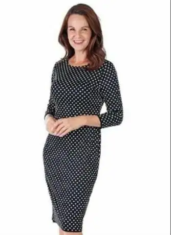 Tiana B. Womens Printed Knit Reversible Dress Black Sz 3X, View more