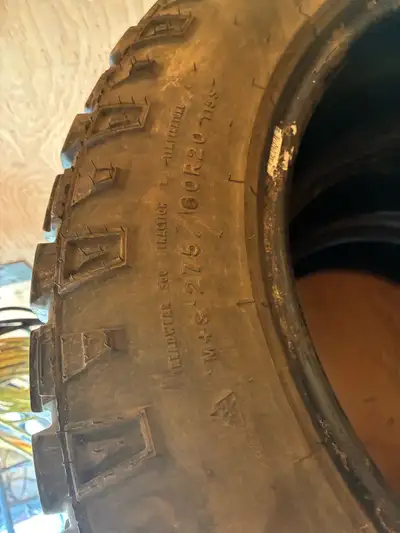 3 used Goodyear duratrac tires, 30,000km on them.