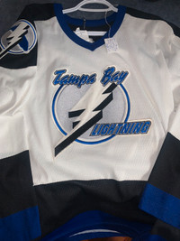 Vintage Tampa Bay Lightning Storm Jersey CCM NHL Hockey Adult Mens XL  Alternate