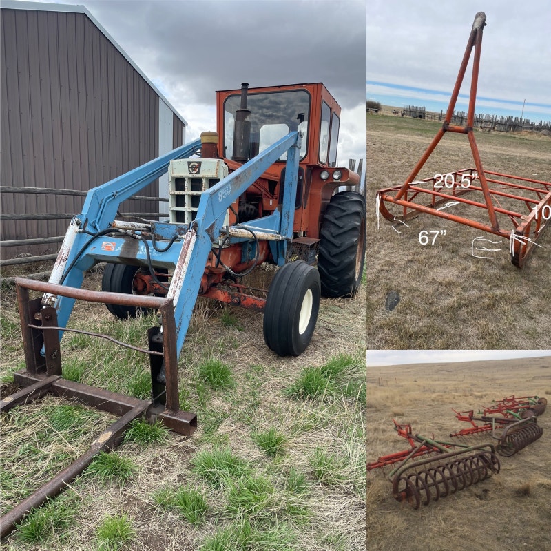 1750 Cockshutt7200; Sleigh500 &, 25’ coil packers150 each