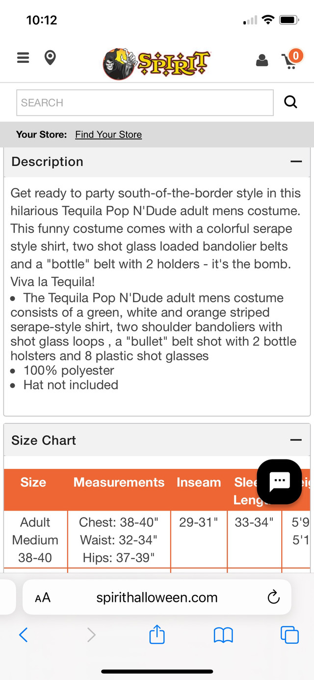 Brand New Tequilla Popping Dude Costume in Costumes in Oakville / Halton Region - Image 3