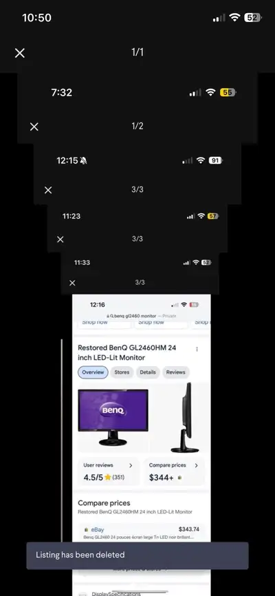 BenQ monitor 24”, View more