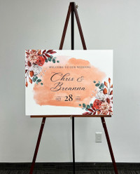 Custom Boards Toronto | Event welcome board + seating charts