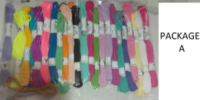 Two packages Great for friendship bracelets, cross-stitch, all types of embroidery, needlepoint, smo...