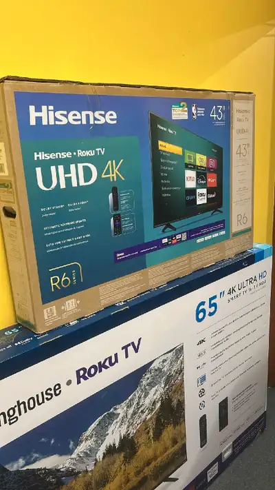 Hisense 43" 4K UHD Roku TV, View more